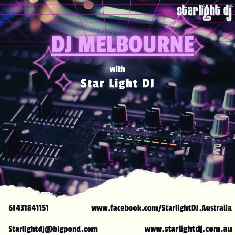 Starlight DJ: Elevating Your Event with Premier DJ Services in Melbourne